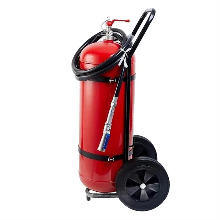 Dry Powder Fire Extinguisher On Trolley